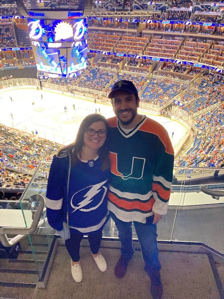 Going to a Lightning/Panthers hockey game (FYI the Cats won)