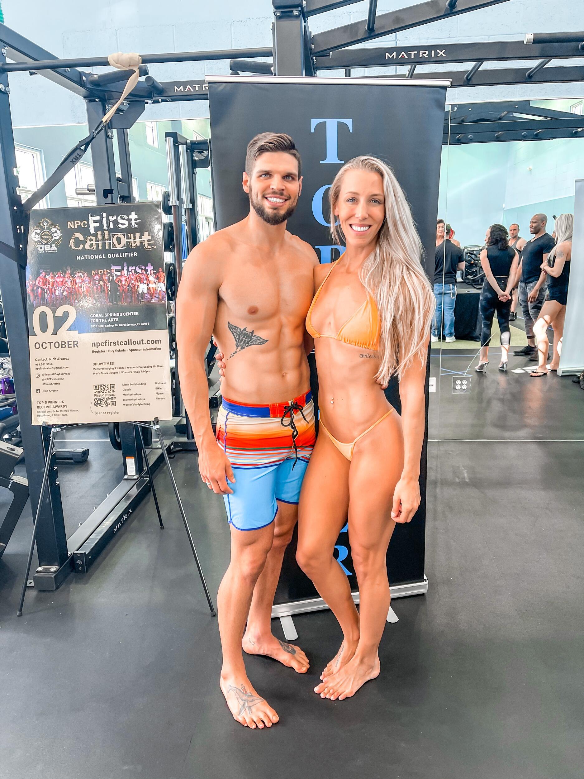 We met while competing on the same team