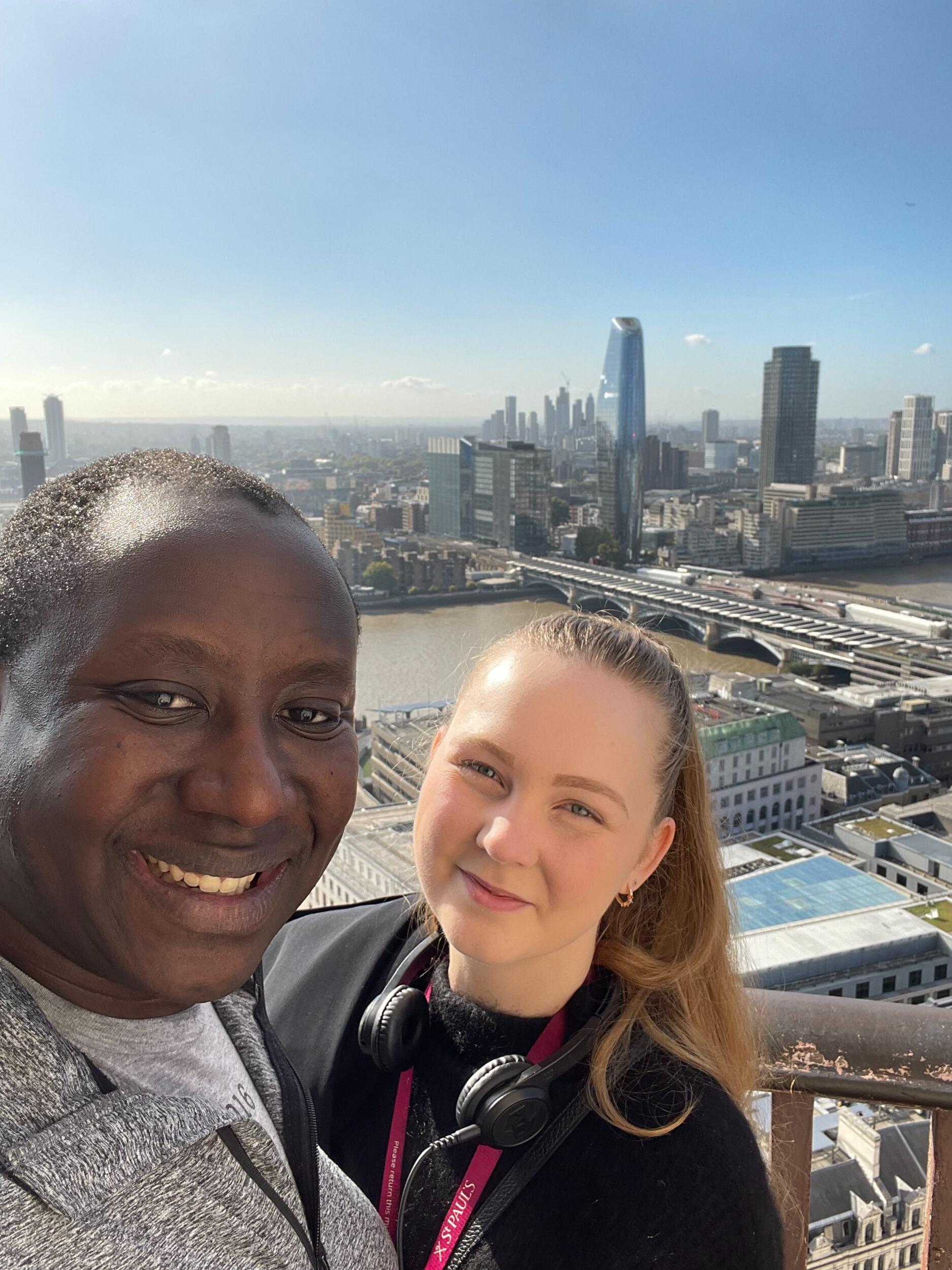 From the top of St. Paul's Cathedral in London during Fall Bois 2022!