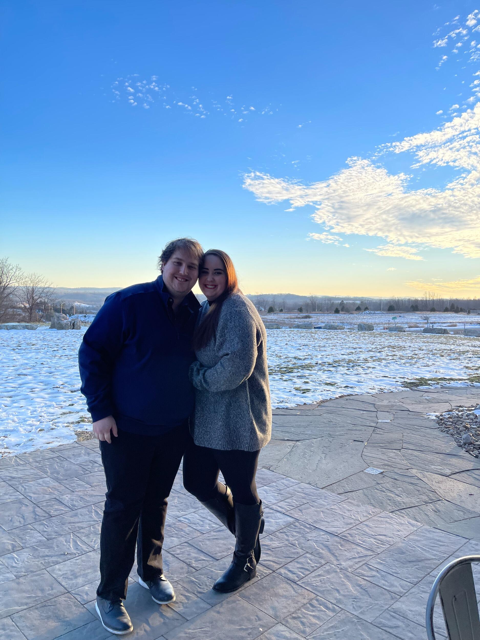 Brett took Sarah to another winery in the winter which made the views beautiful!