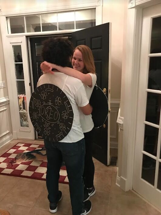 2nd Halloween together. Double stuffed Oreos. Sophomore year.