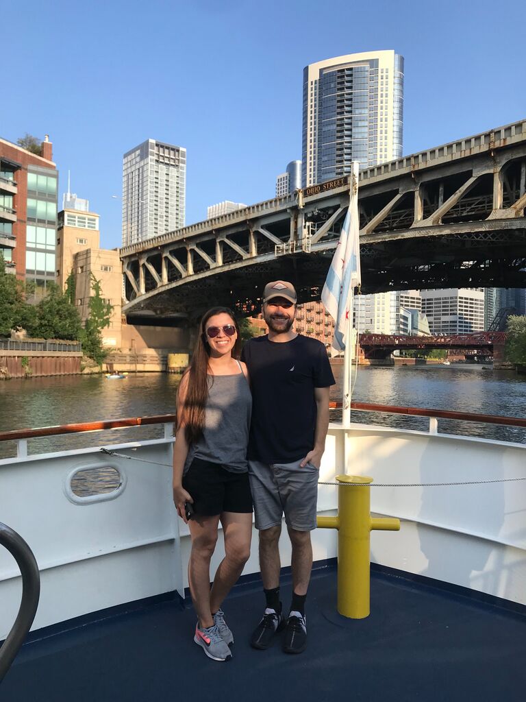 Boat tour of Chicago 