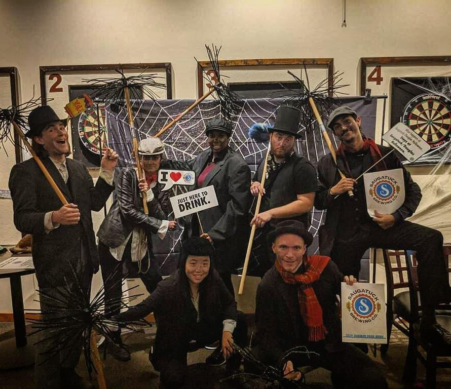 A merry bunch of chimney sweeps