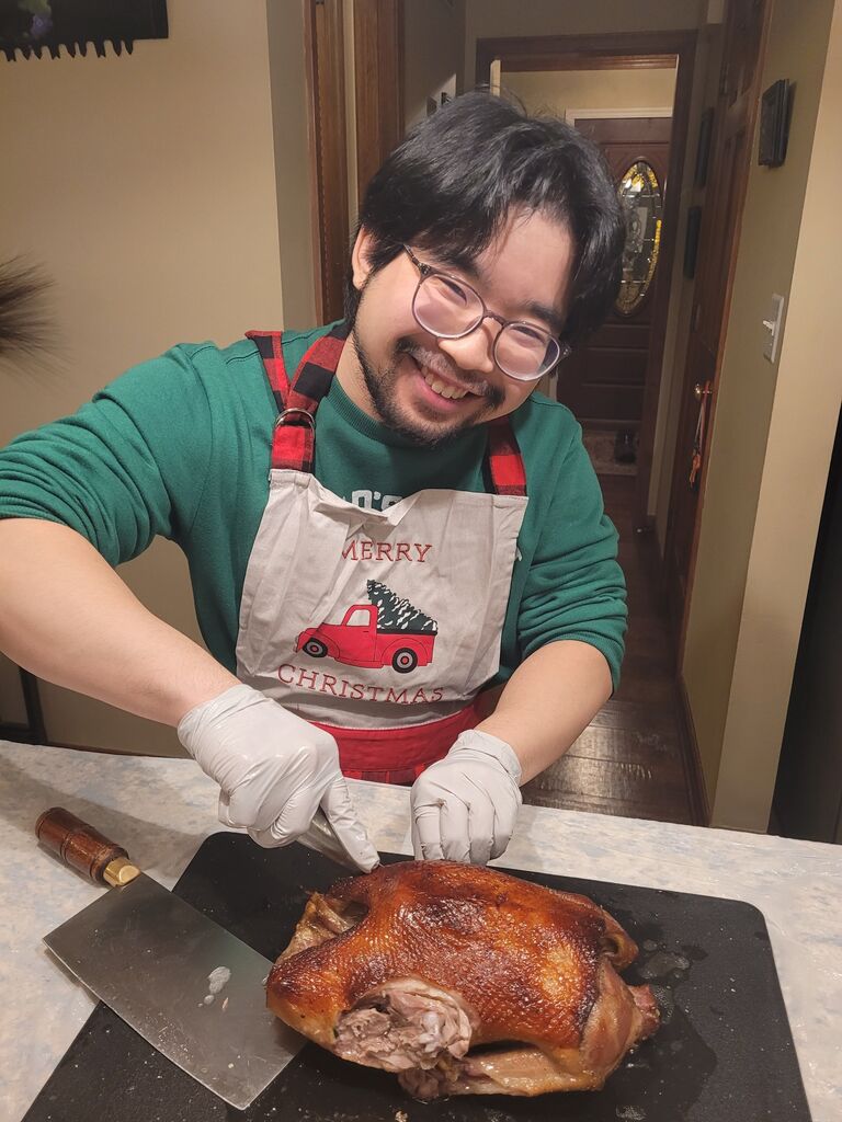 The first time Yang-Yang cooked Christmas dinner for Kristen's family 