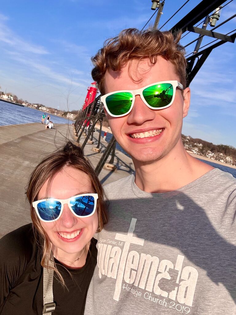 Our first date! We went to Toasted Pickle and Kilwins, walked the Grand Haven Pier, and watched a Rosy Mound sunset. 