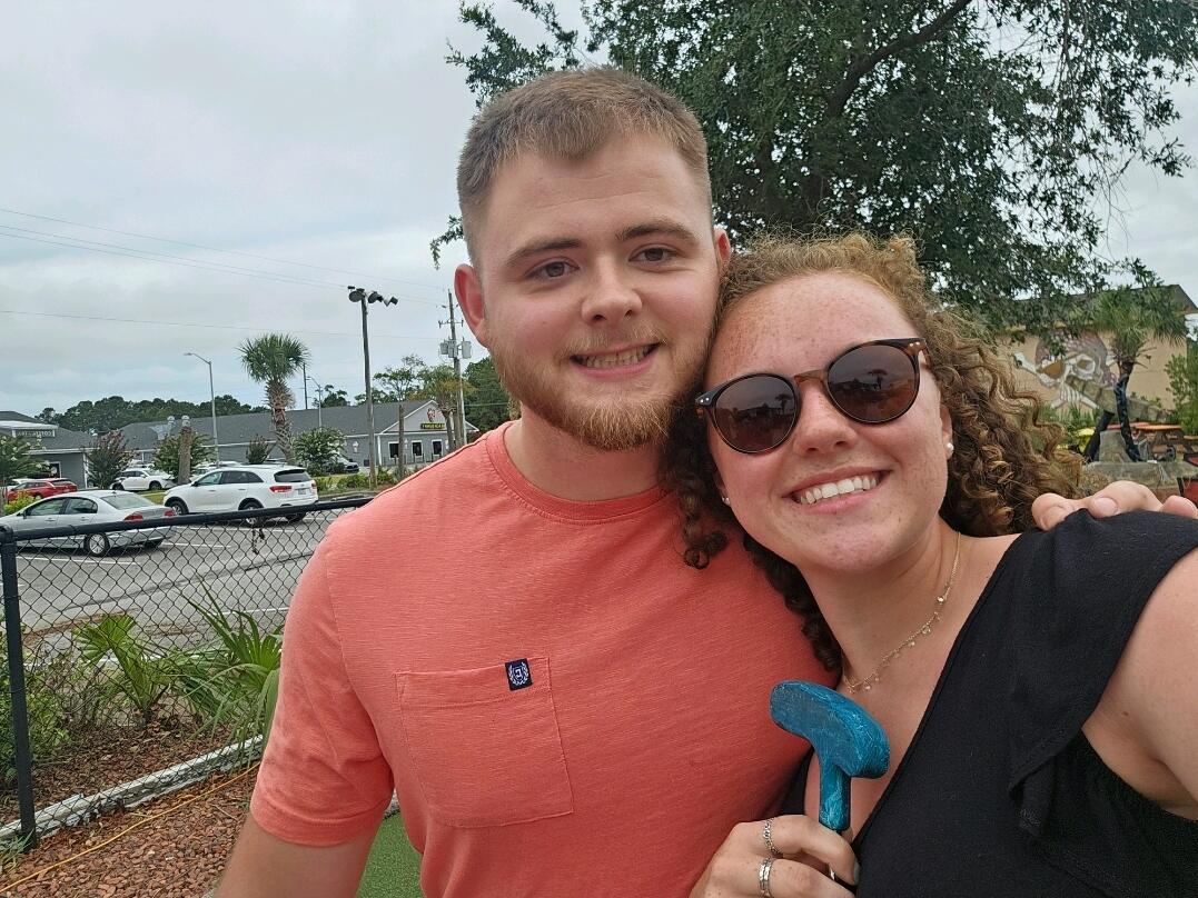Putt-Putt at Topsail Island with Evie's Family.