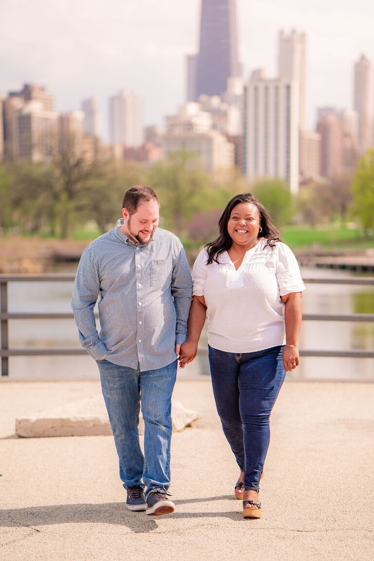 Our Mini Engagement session in Chicago!