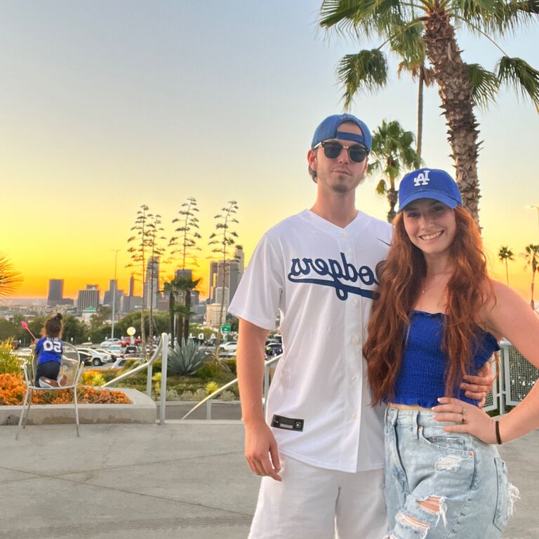 On their second trip to Los Angeles, Brin and Hannah go to a Dodger’s game!