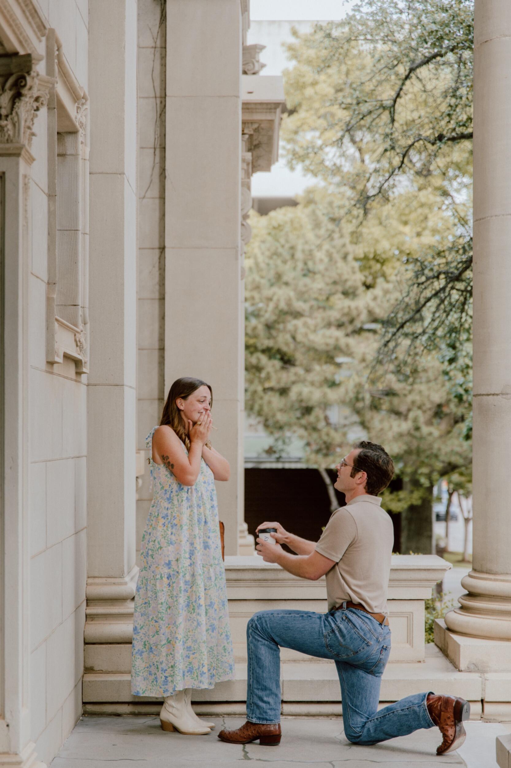 Timothy proposing to Taryn at church!