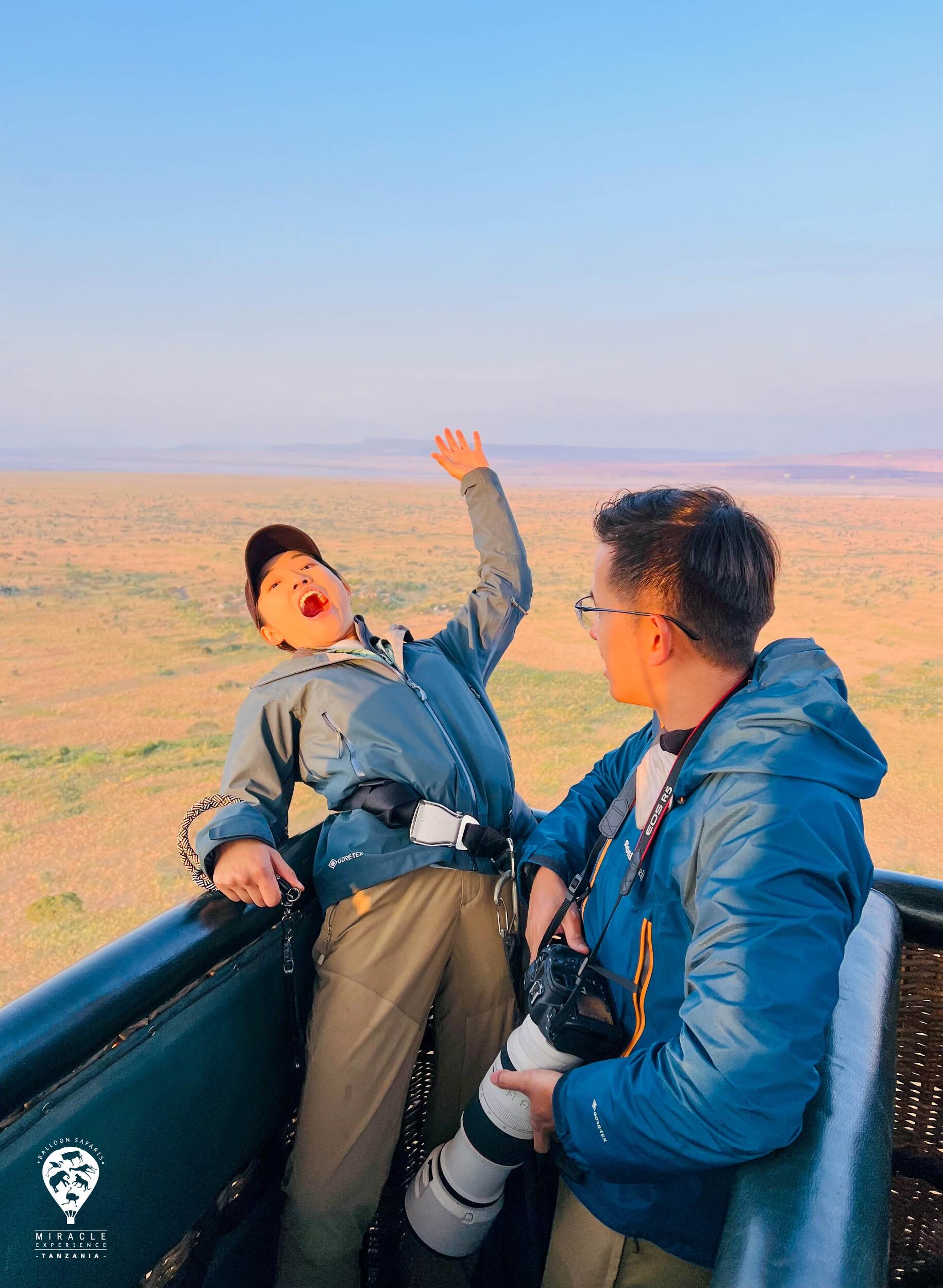 Another photo of the hot air balloon ride 🫢