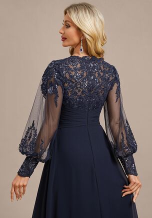 Celebrate this proud and beautiful milestone in the JJ's House Samanta Sheath/Column V-Neck Pleated Lace Mother of the Bride Dress! Designed with elegant details and a sophisticated silhouette, this gorgeous outfit ensures you look stunning and feel confident as you witness your child's unforgettable day.