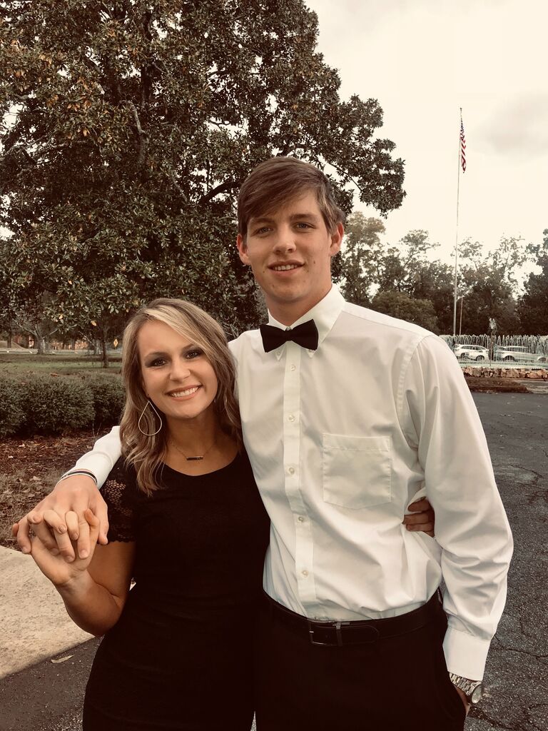 Sorority semi-formal. The first of many Alpha Gam events Jackson went to!