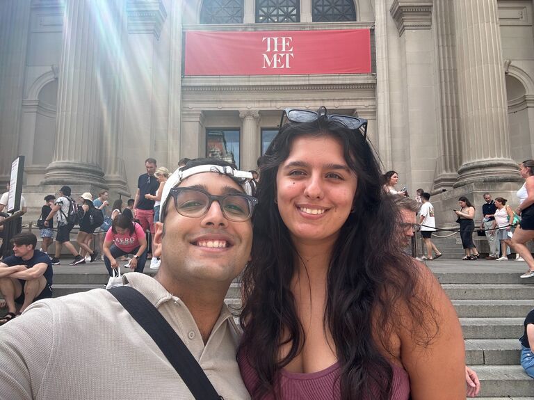 Mahtab and Faiz geek out at The Met!