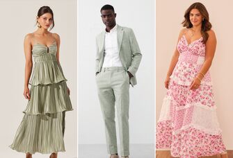 Three country wedding outfits for guests