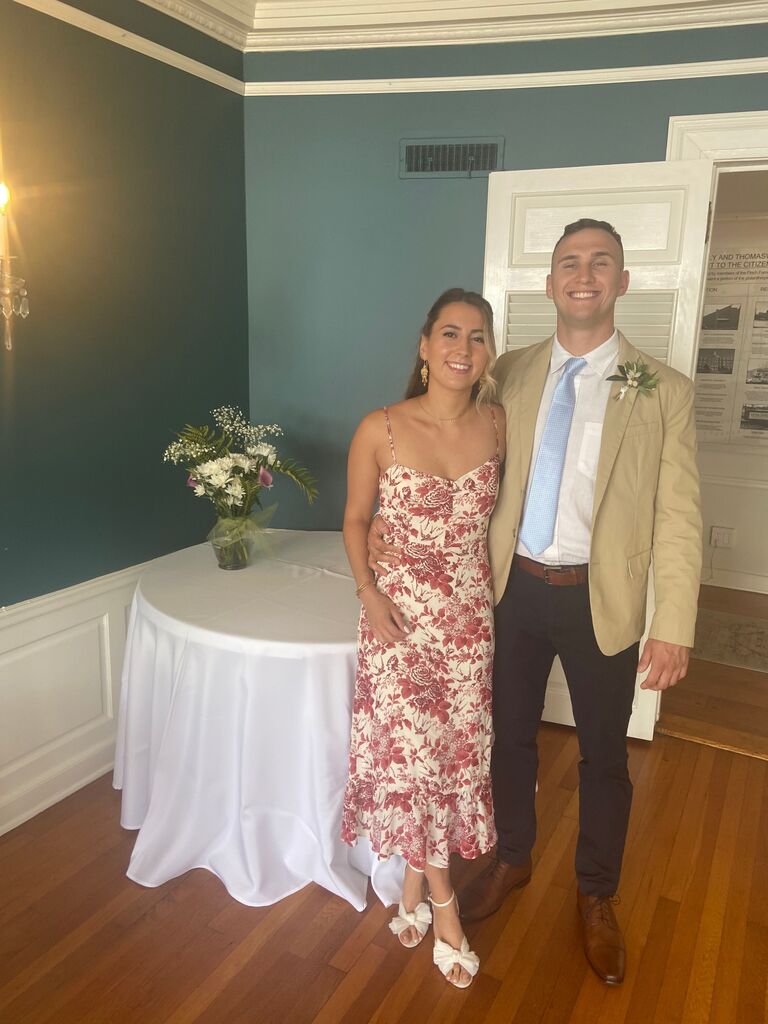 Here we are at John's little sister Rachel's wedding. This was Danielle's first of many trips to North Carolina and also her first time meeting John's family. Clearly, they wanted her to keep coming back.