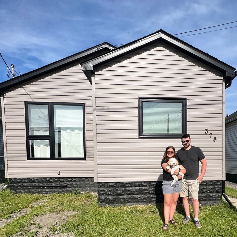 We move into our first home together,