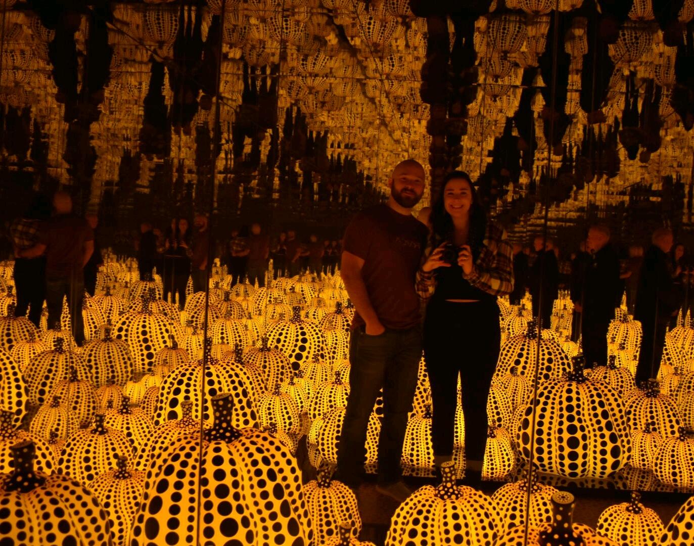 Visiting "Yayoi Kusama: All the Eternal Love I Have for the Pumpkins" at Newfields 🎃