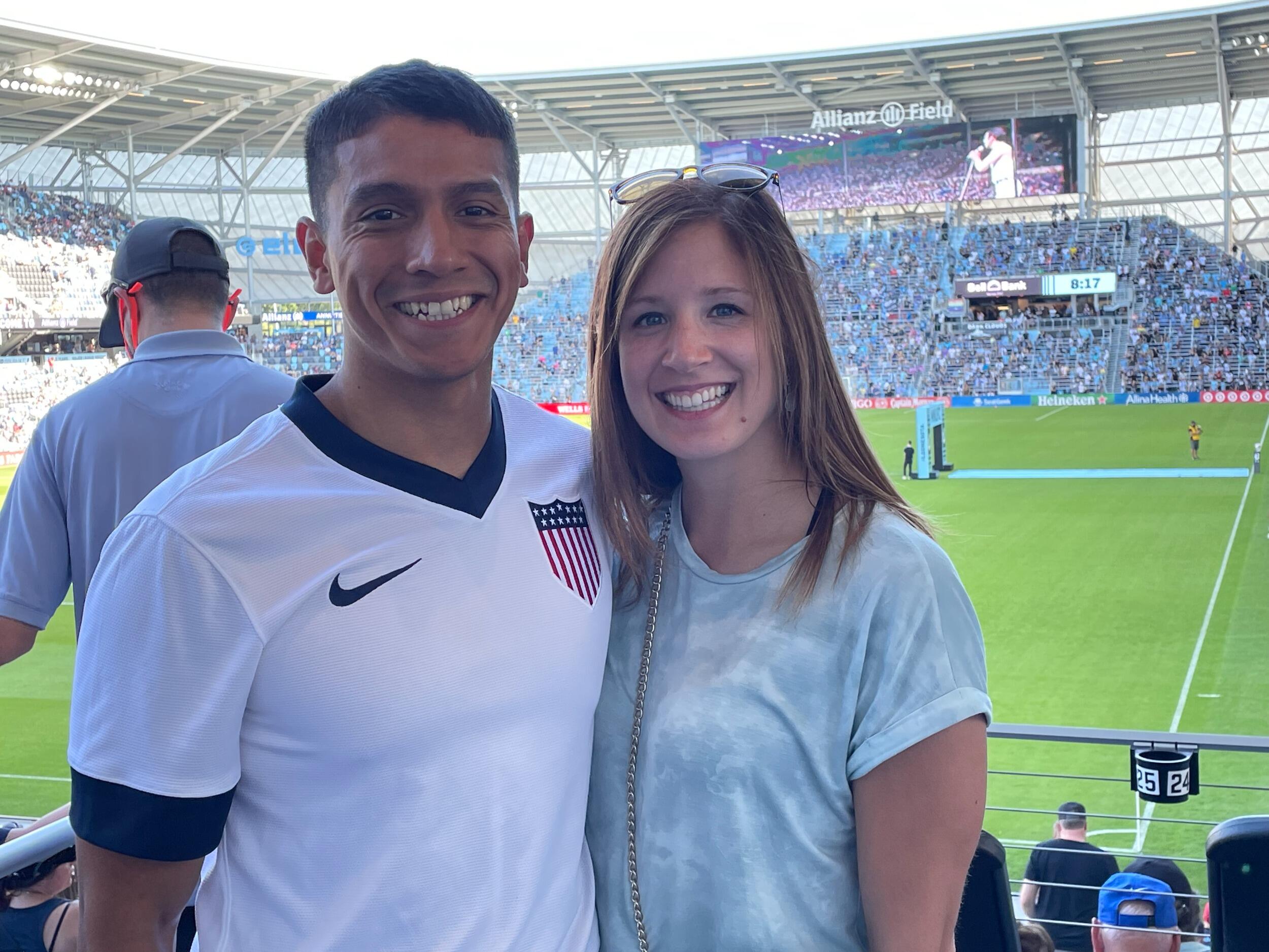 Our first soccer game together @ Allianz Field, MN United vs LA Galaxy