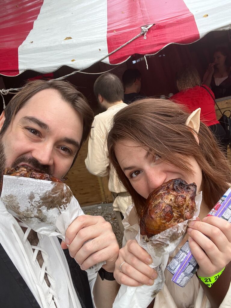Living it up at the Renaissance Festival. If you know us well you know we're the biggest fantasy nerds you'll ever meet!