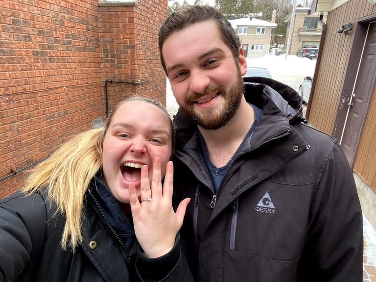 So excited to finally be engaged!