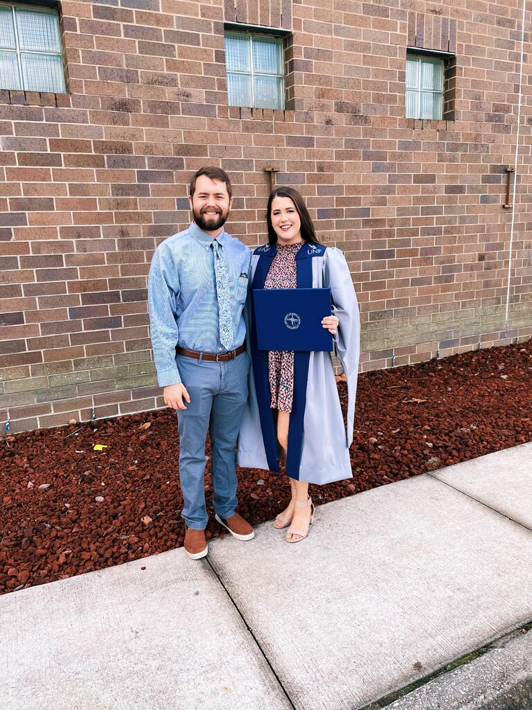 We celebrated Sam getting her MBA!