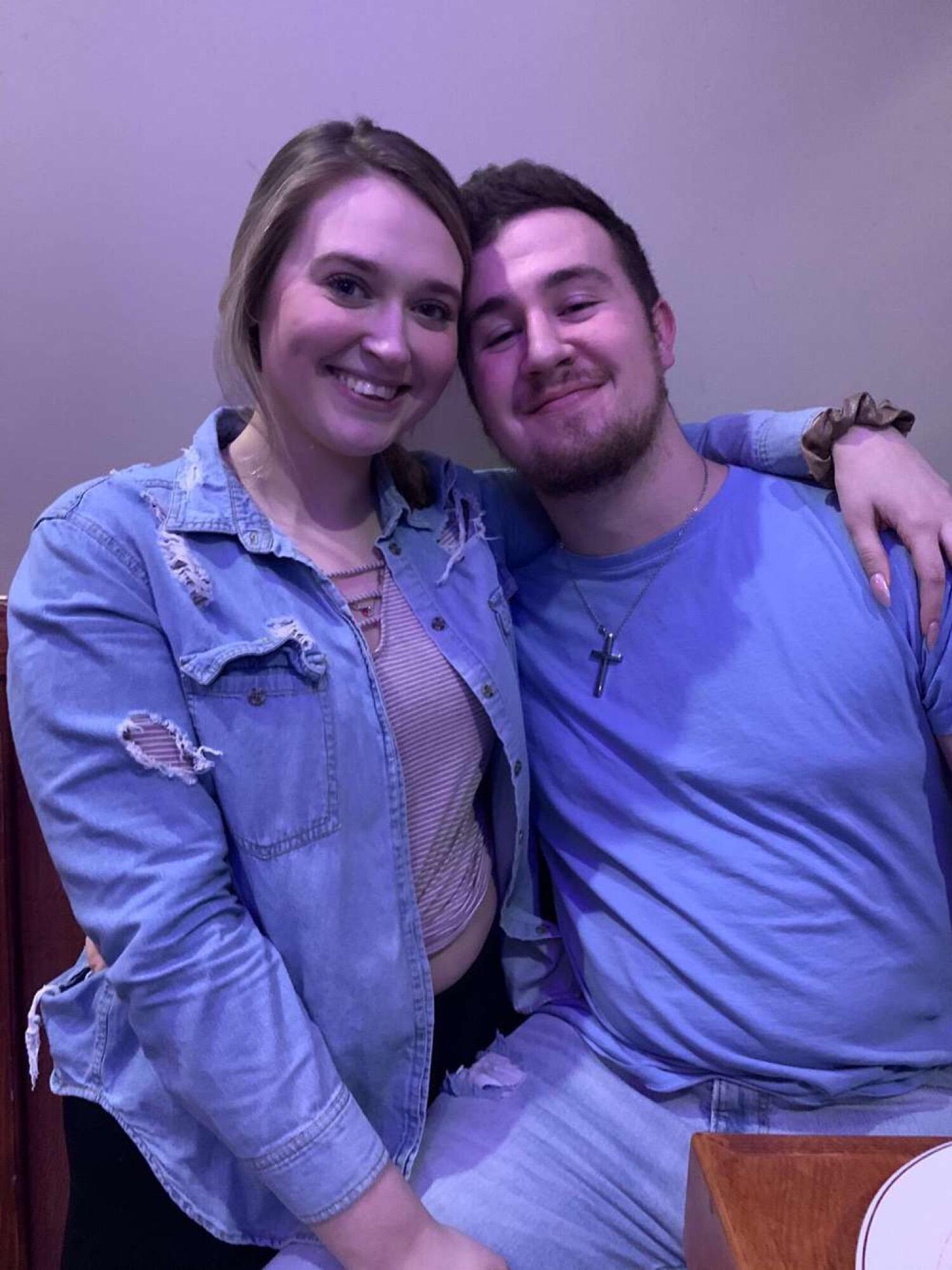 Zach surprised Haley at her gig on on their first Valentine's Day!