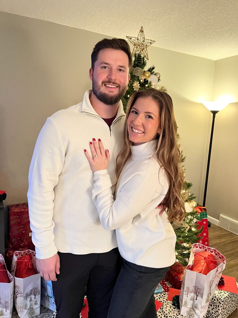 Our first Christmas engaged