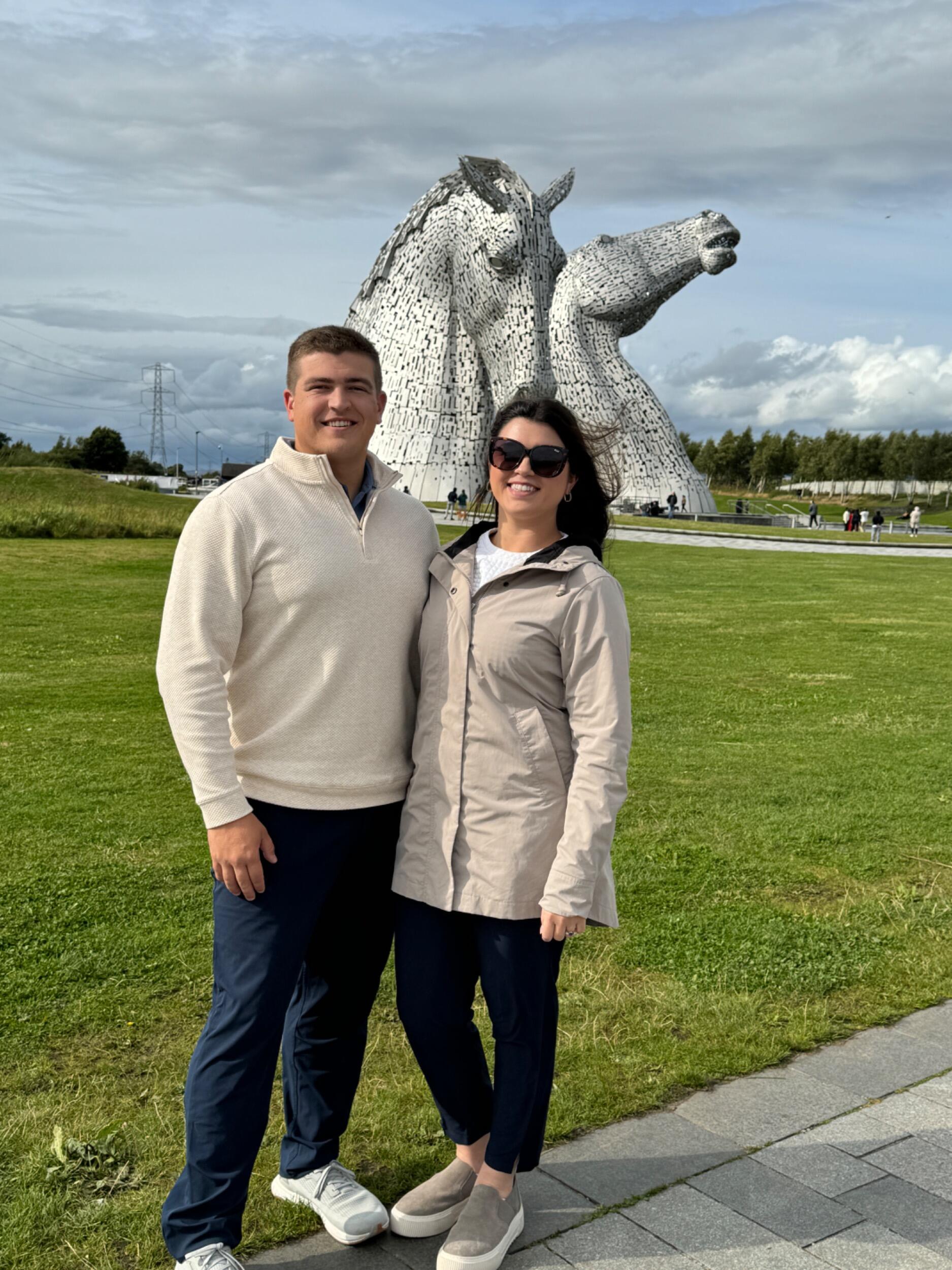 One of the coolest outdoor art sculptures, the Kelpies in Scotland