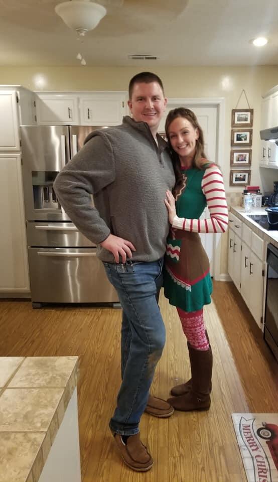 The year we hosted our family ugly Christmas sweater party! 