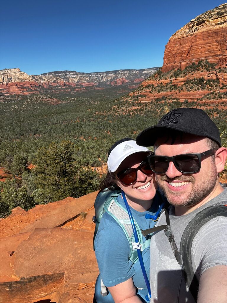 Hiking through Sedona, AZ