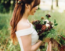 Bride with bouquet