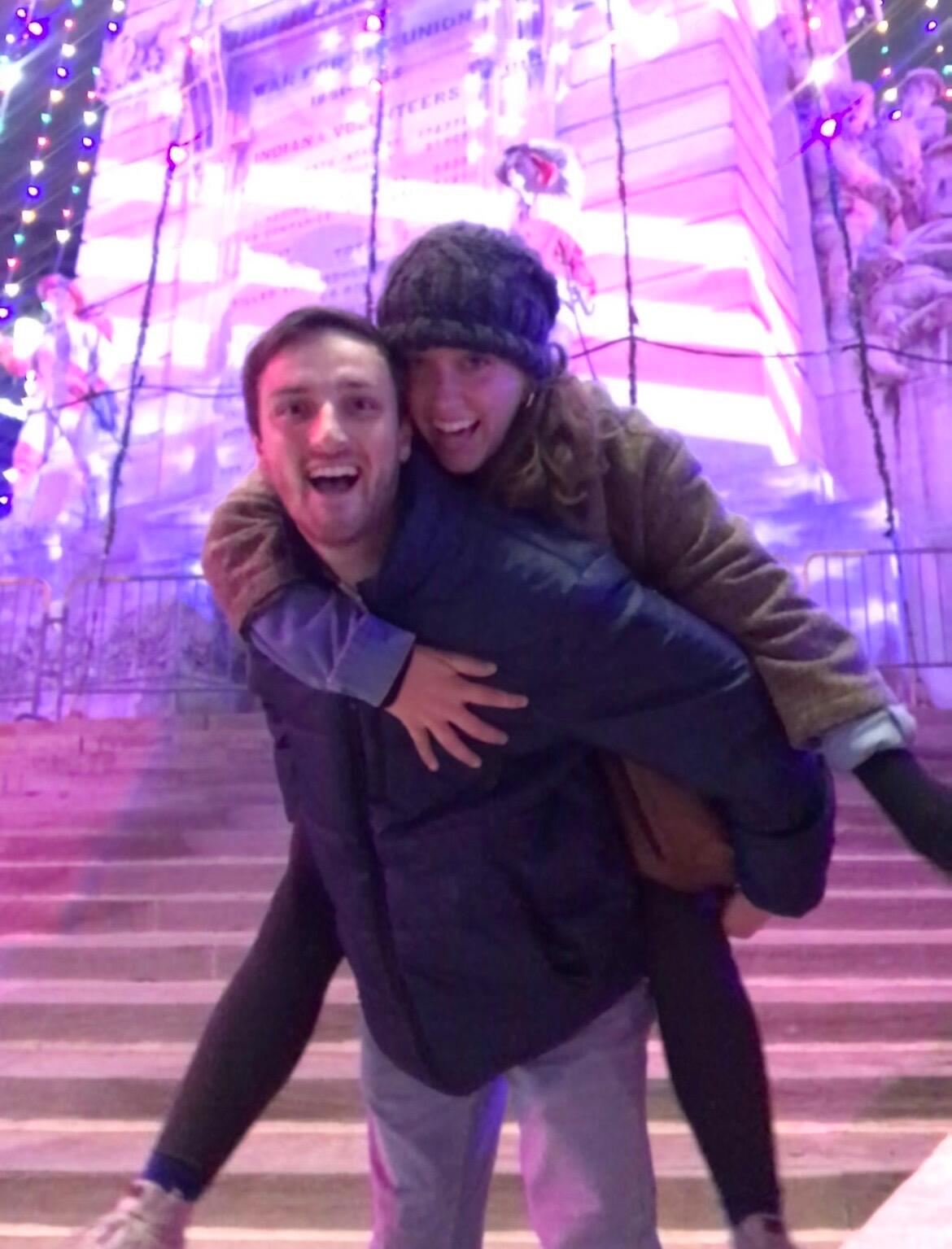 The first of what became our annual Indy Christmas date