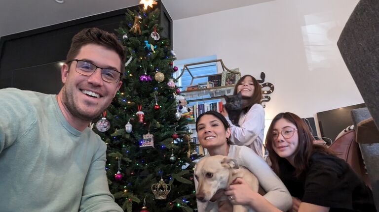 Merry Christmas from James, Tasha, and the girls! 