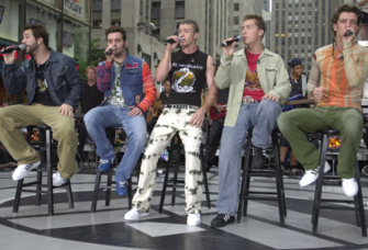 *NSYNC performing on The Today Show in 2001
