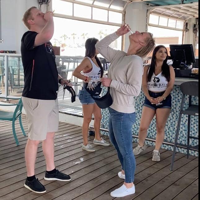 Josh goes with Gracie's family to South Padre Island, Texas, and takes a shot with Gracie's mom!