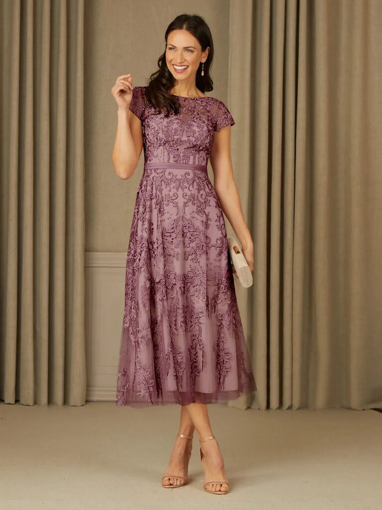 Mother of the bride mid length dresses best sale