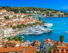 Hvar town in Southern Croatia