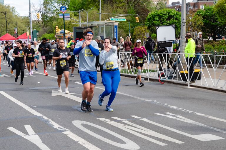 Ran our first half marathon in Brooklyn, NY!