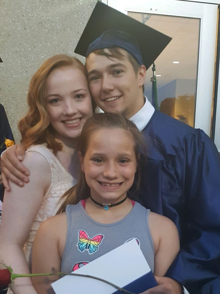 Ethan's High School graduation (featuring a little future bridesmaid!)