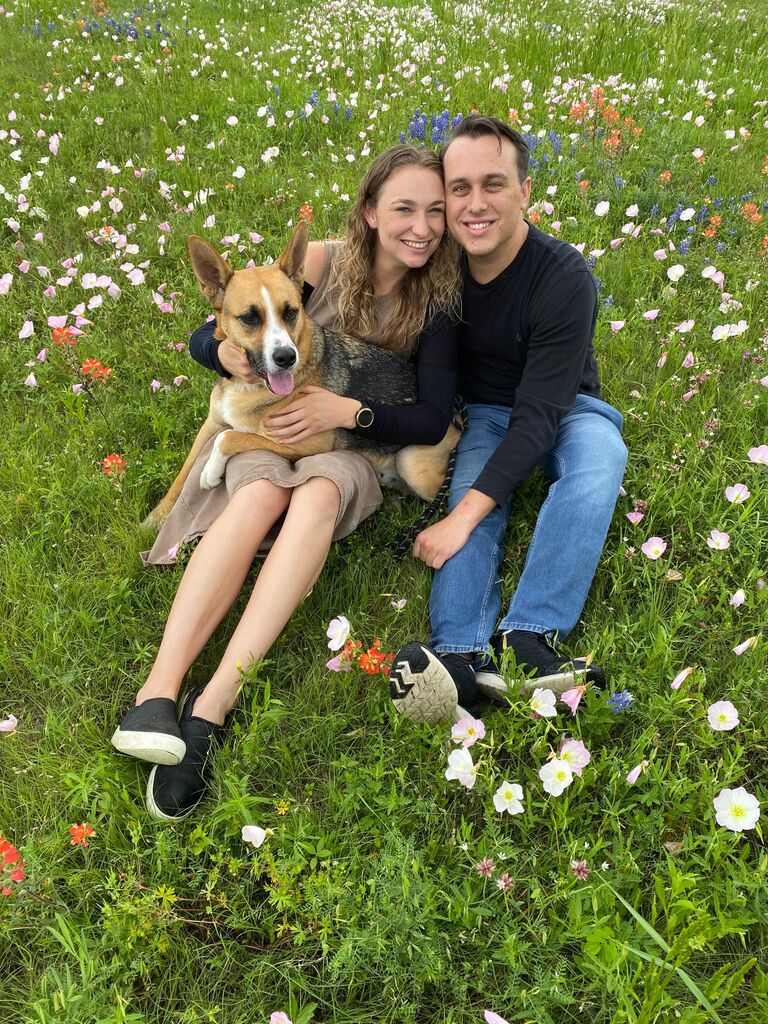 Our first time seeing and exploring a field of Blue Bonnets! This was also our first family photo.