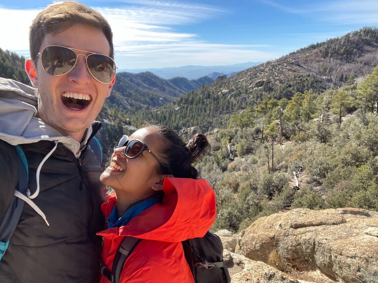 Our first hike together at Mt. Lemmon in Tucson, AZ!