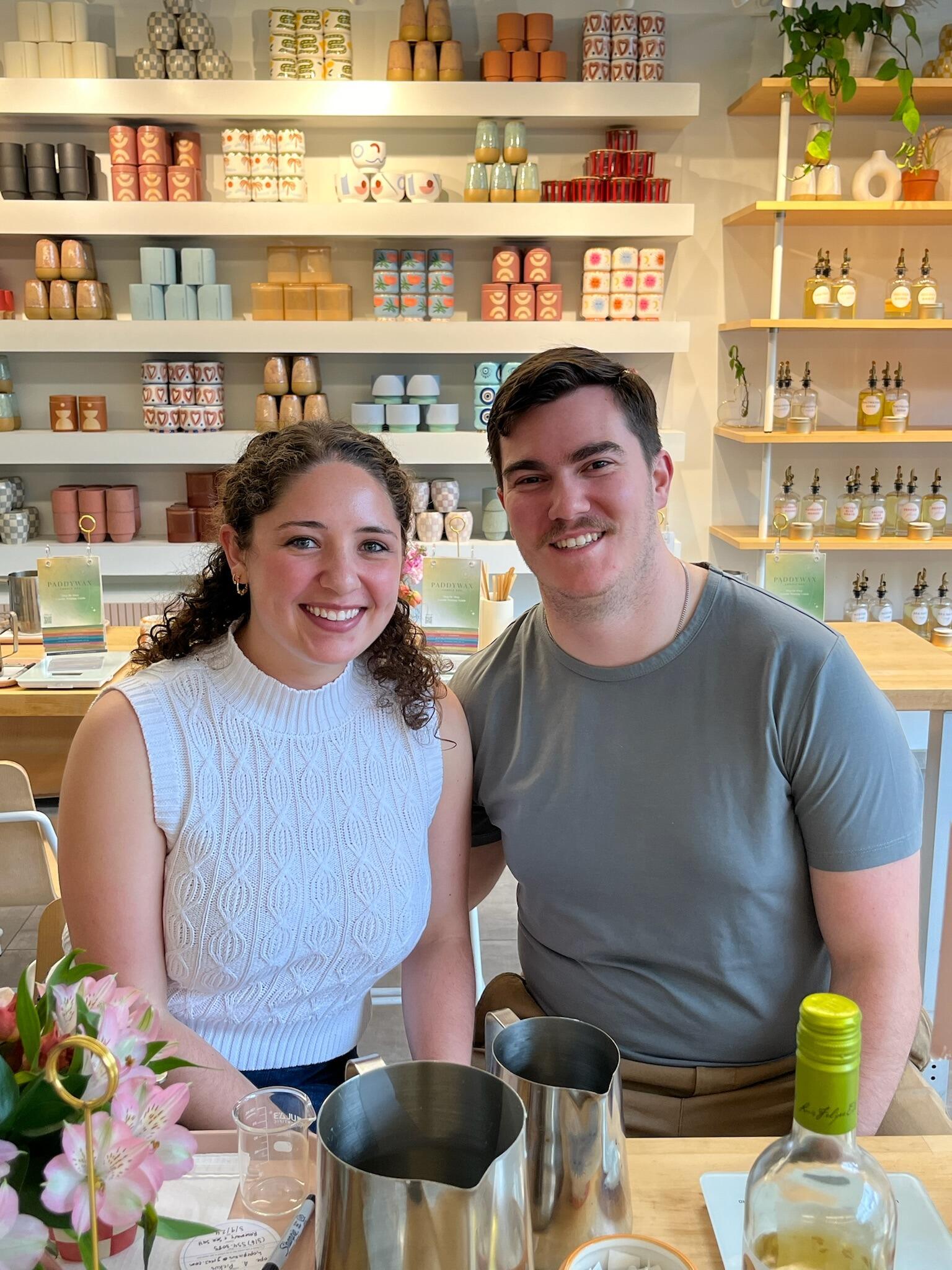 Date night in Reston, VA for candle making