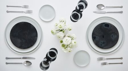 Modern Matte Black Flatware for Weddings & Events - GREYSTONE TABLE