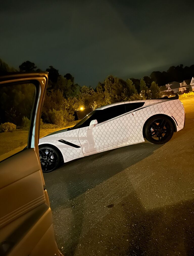 One Year Anniversary Date:
Shelby and Caleb rent a corvette, golf, dine like kings, and rent a CORVETTE! 