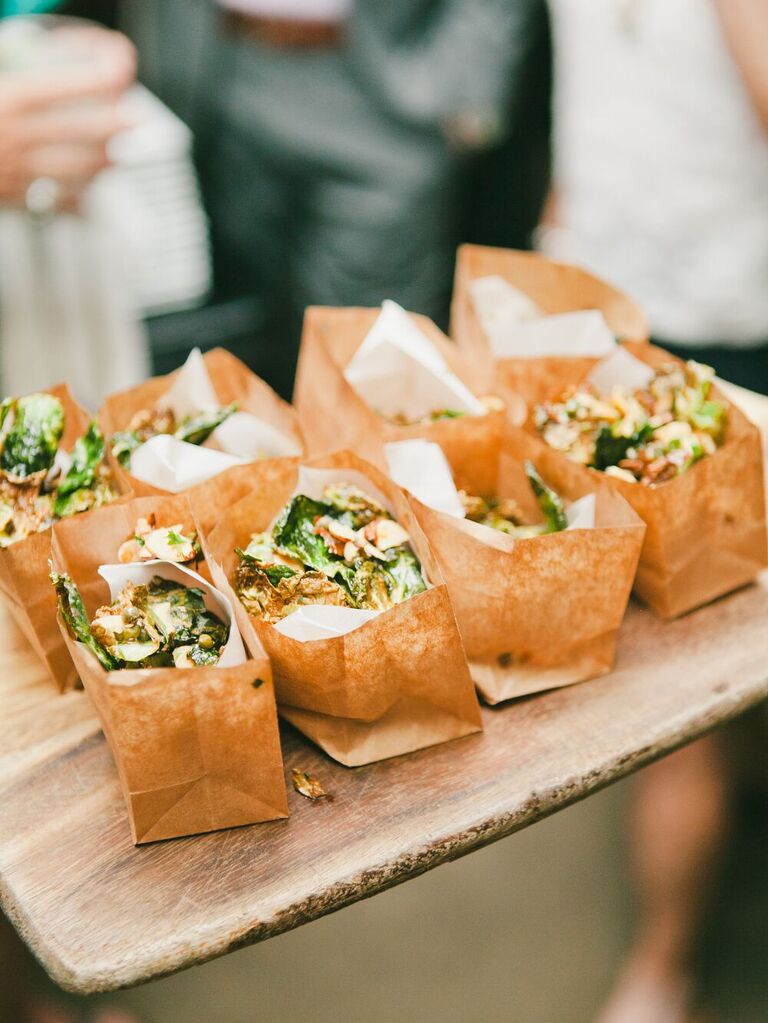 Mini salads for your wedding cocktail hour ideas