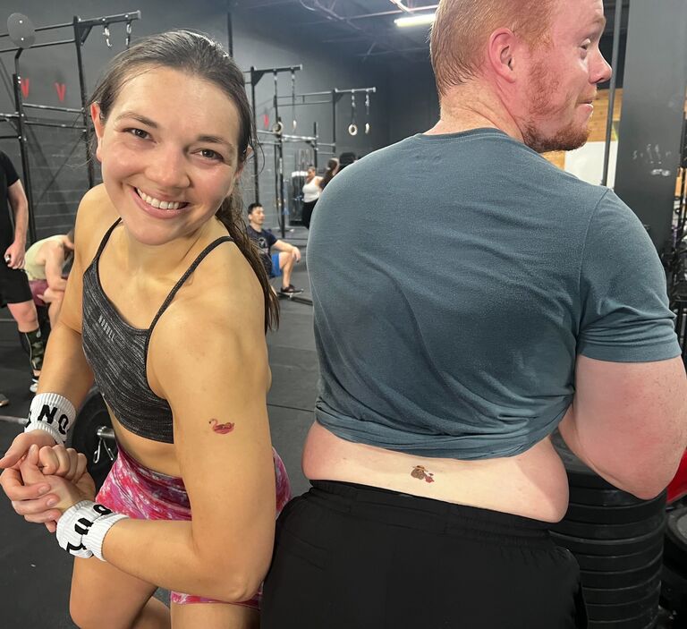 CrossFit and temporary tattoos