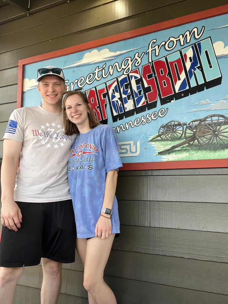 Jacob came to Murfreesboro to visit for the first time