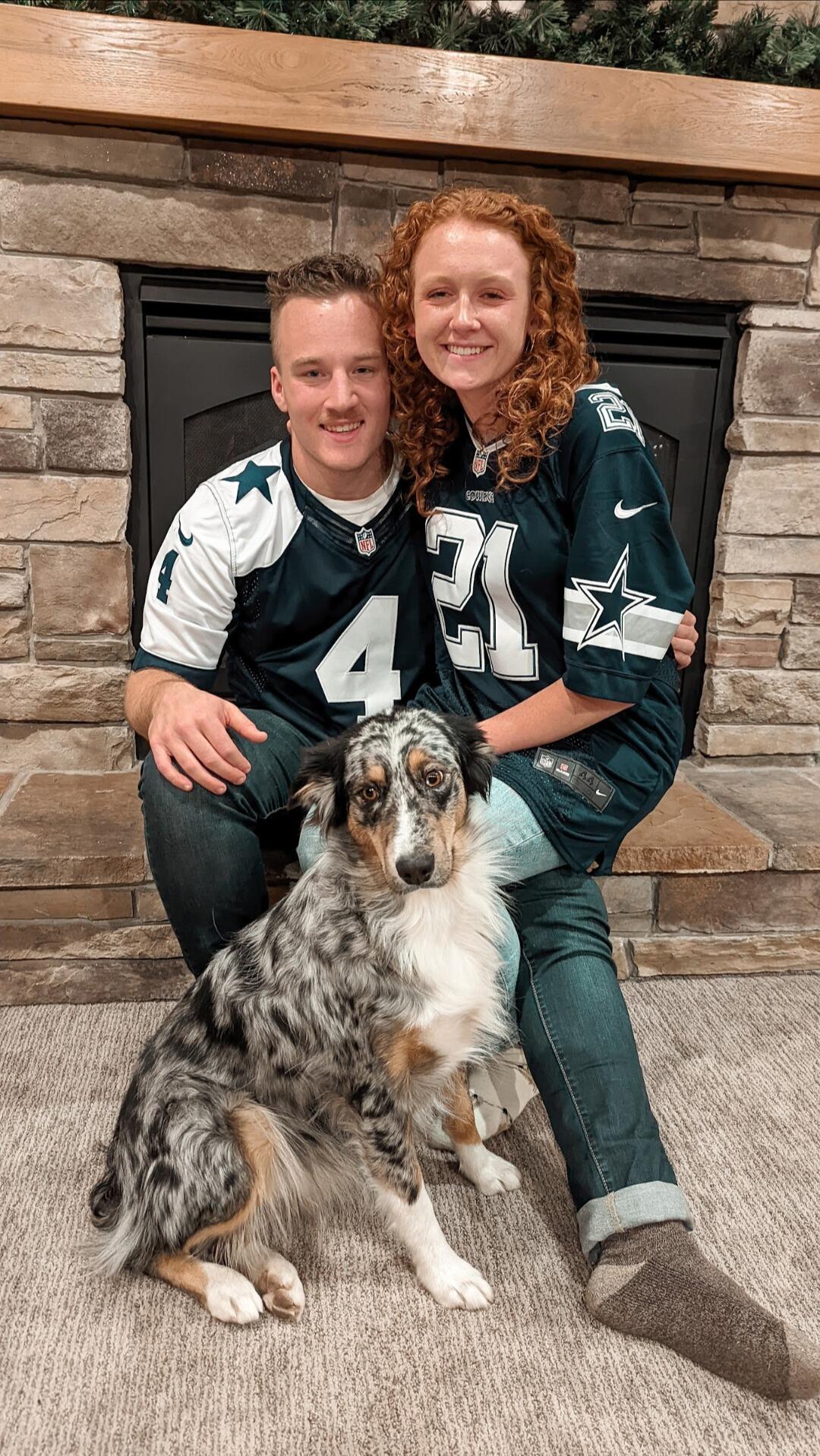 Madi was slowly convinced to become a Cowboys fan