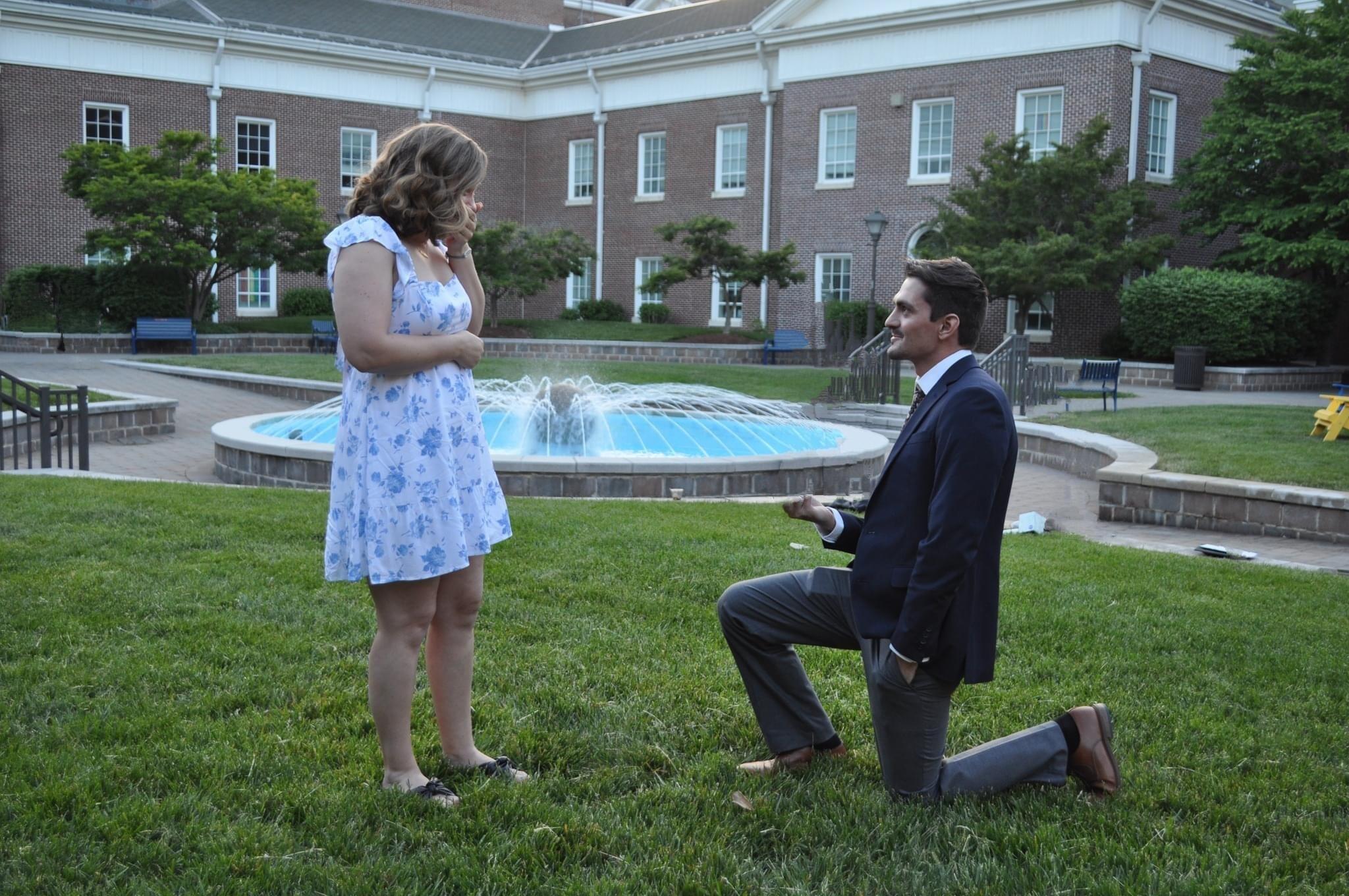 Jenna's only rule was no engagement until they were finished with their Masters program. Scott took that to heart and just 15 minutes after the ceremony he asked her to marry him