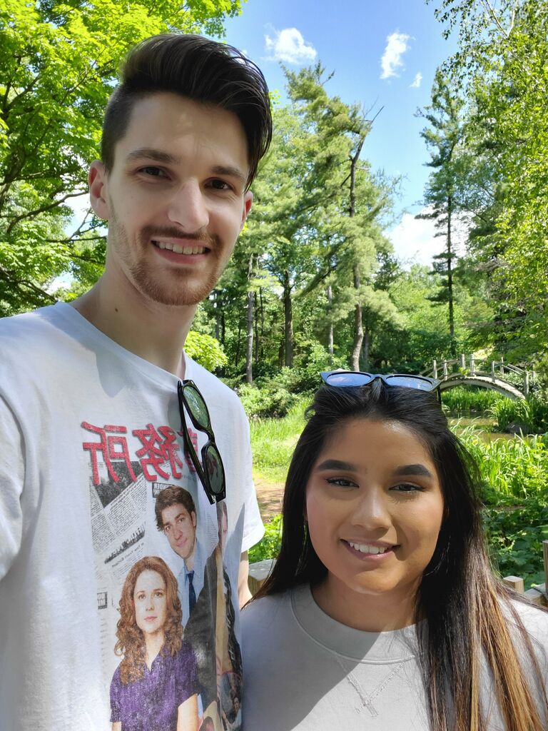 At the Japanese garden in Geneva, IL